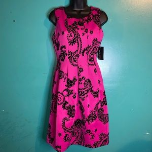 Enfocus Studio NWT Pink Dress with Paisley Print